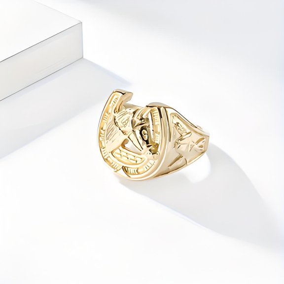 Horse Head Ring Stainless Steel Animal Design Retro Jewelry