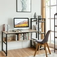 thumbnail image 3 of Patiojoy Multifunctional Computer Desk with Storage Shelves Stable Writing Table for Home Office Natural, 3 of 6