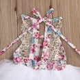 thumbnail image 5 of Bagilaanoe Toddler Baby Girl Party Dress Floral Print Sleeveless A-line Princess Dresses 3M 6M 12M 18M 2T 3T Kid Lace Patchwork Tulle Skirt, 5 of 7