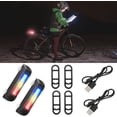 thumbnail image 4 of Luces traseras brillantes para bicicleta de 2 piezas, recargables por USB, accesorios de linterna de seguridad LED de alta intensidad, 4 of 5