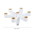 thumbnail image 2 of WHAMVOX lamp base only Lamp Base White Easy Installation for Homeowners 1Pack, 2 of 8