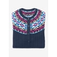 thumbnail image 2 of Woman Within Plus Size Fair Isle Cardigan Sweater, 2 of 5