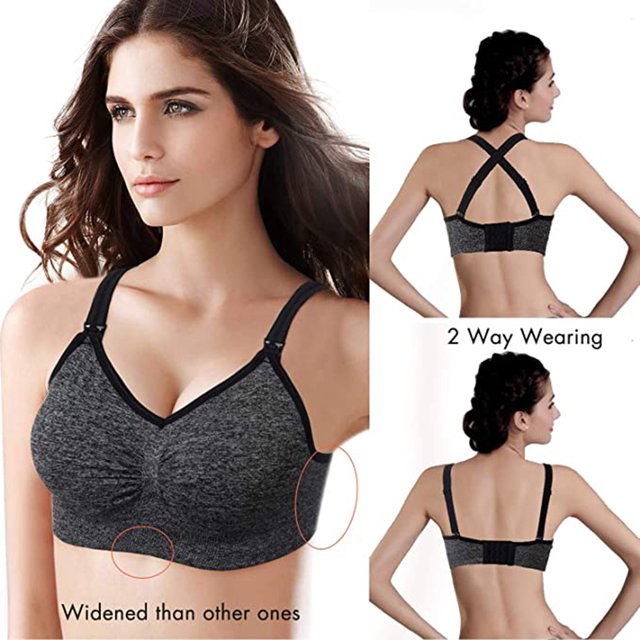 Mujeres Lactancia Bra Pad Cierre Frontal Embarazo Enfermería Ropa Ropa Interior Likrtyny Mujer