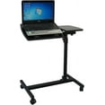 thumbnail image 6 of FCH Adjustable Laptop Stand with Tilting Function Rolling Lap Desk Cart Mobile Computer Table,Black, 6 of 8