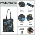 thumbnail image 2 of Construction Themed Reusable Fabric Tote Bag - Large Capacity Washable & Foldable, 2 of 5