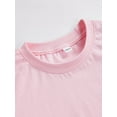 thumbnail image 3 of Girls Cute Round Neck"Its My Birthday" Graphic Short Sleeve T-shirt Casual Tees Top Summer Kids Clothes, 3 of 6