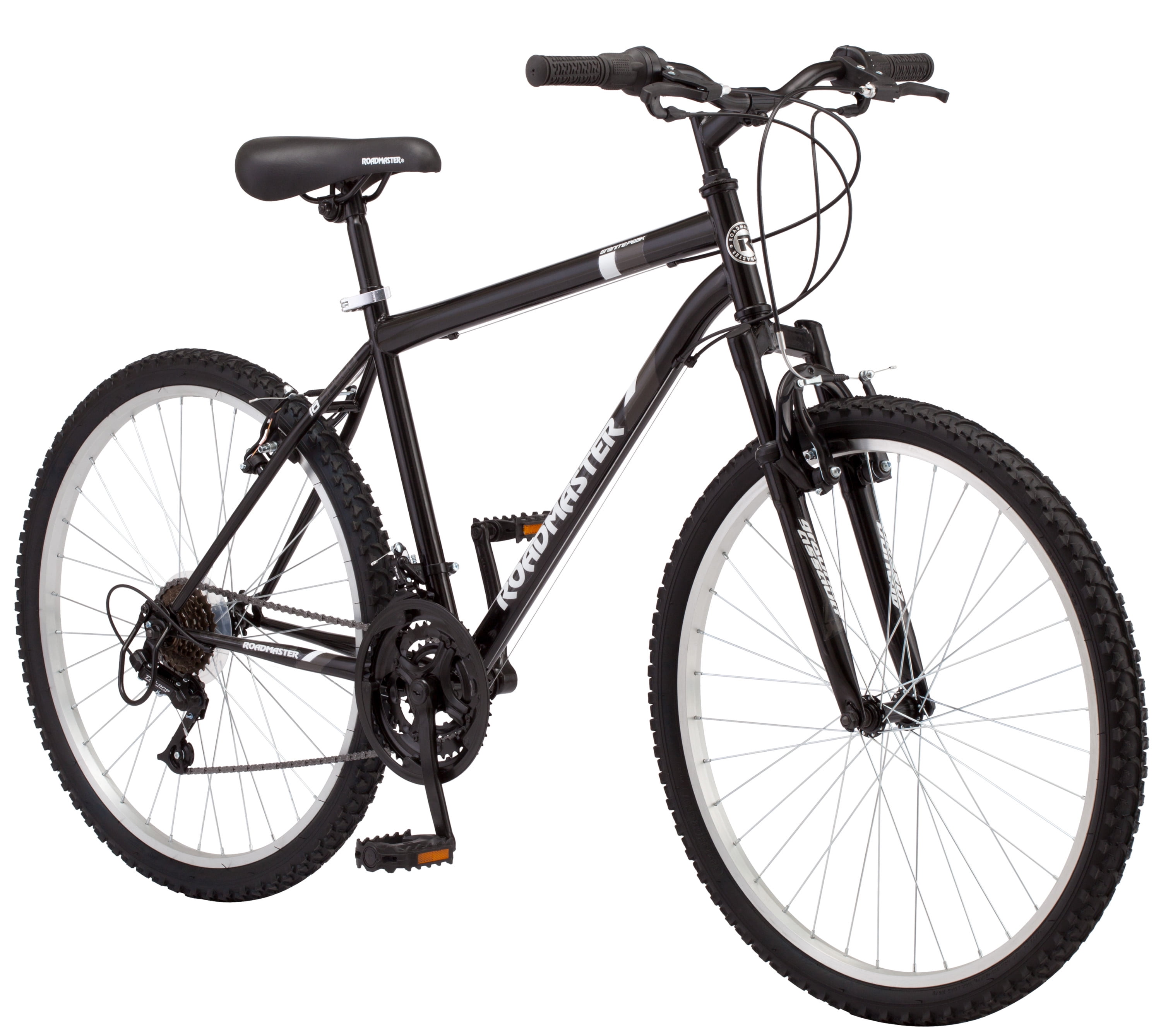 calorie geboorte Samengesteld Roadmaster Granite Peak Men's Mountain Bike, 26-inch wheels, black -  Walmart.com