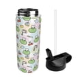 thumbnail image 2 of Yiaed Frog Wear Chef Hat Print Water Bottle with Straw Lid, Stainless Steel Double Wall Insulated Water Bottle | Leak-Proof and Spill-Proof Water Bottle, 2 of 8