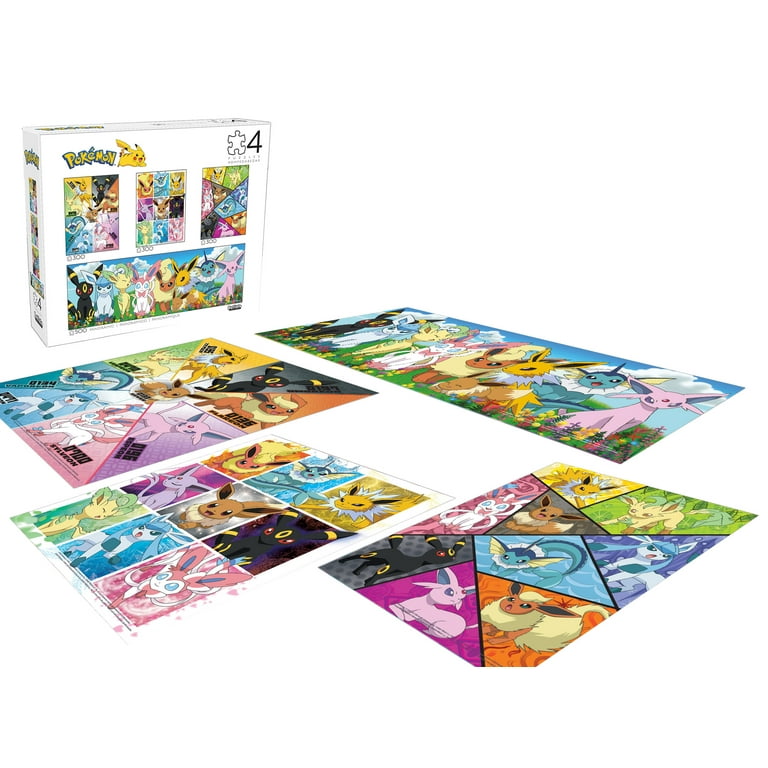 ブイズ 6枚セット Buffalo Games Multi-Piece Pokemon Eevee Montage Adult Interlocking