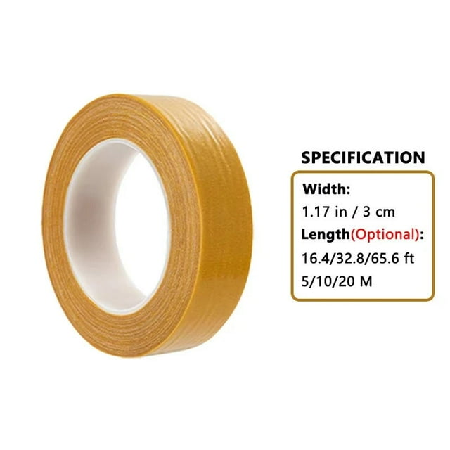 Ruban Adhésif Double Face en Maille 5/10/20m, Résistant aux Hautes Températures, Résistant à l'Eau et Fort pour Tapis, Réparation Maison DIY