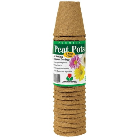 - Plantation Products Peat Pot 2-1/4 in. diameter Absorbent Blister 23 Pack