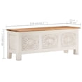 thumbnail image 4 of vidaXL Boîte de Rangement 110x30x40 cm Bois d'Acacia Massif, 4 of 5