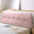 thumbnail image 1 of SUSUZI Velvet Soft Triangular Wedge Headboard Pillow – Queen Size 59"x20"x8" Reading Pillow Lumbar Support Cushion with Side Pockets, Machine Washable, 1 of 8