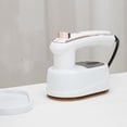 thumbnail image 1 of Mini plancha de vapor portátil para viajar - Vaporizadora de ropa de mano de 40W con asa giratoria y suela de titanio para ropa y tejidos en casa o en movimiento, 1 of 1