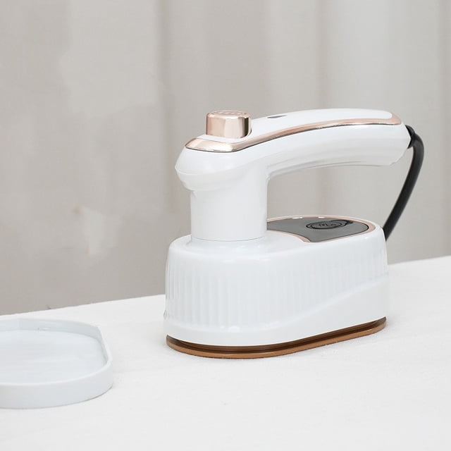 Mini plancha de vapor portátil para viajar - Vaporizadora de ropa de mano de 40W con asa giratoria y suela de titanio para ropa y tejidos en casa o en movimiento