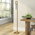 thumbnail image 2 of Evelyn&Zoe Modern Metal Floor Lamp with White Milk Glass Shade, 2 of 9