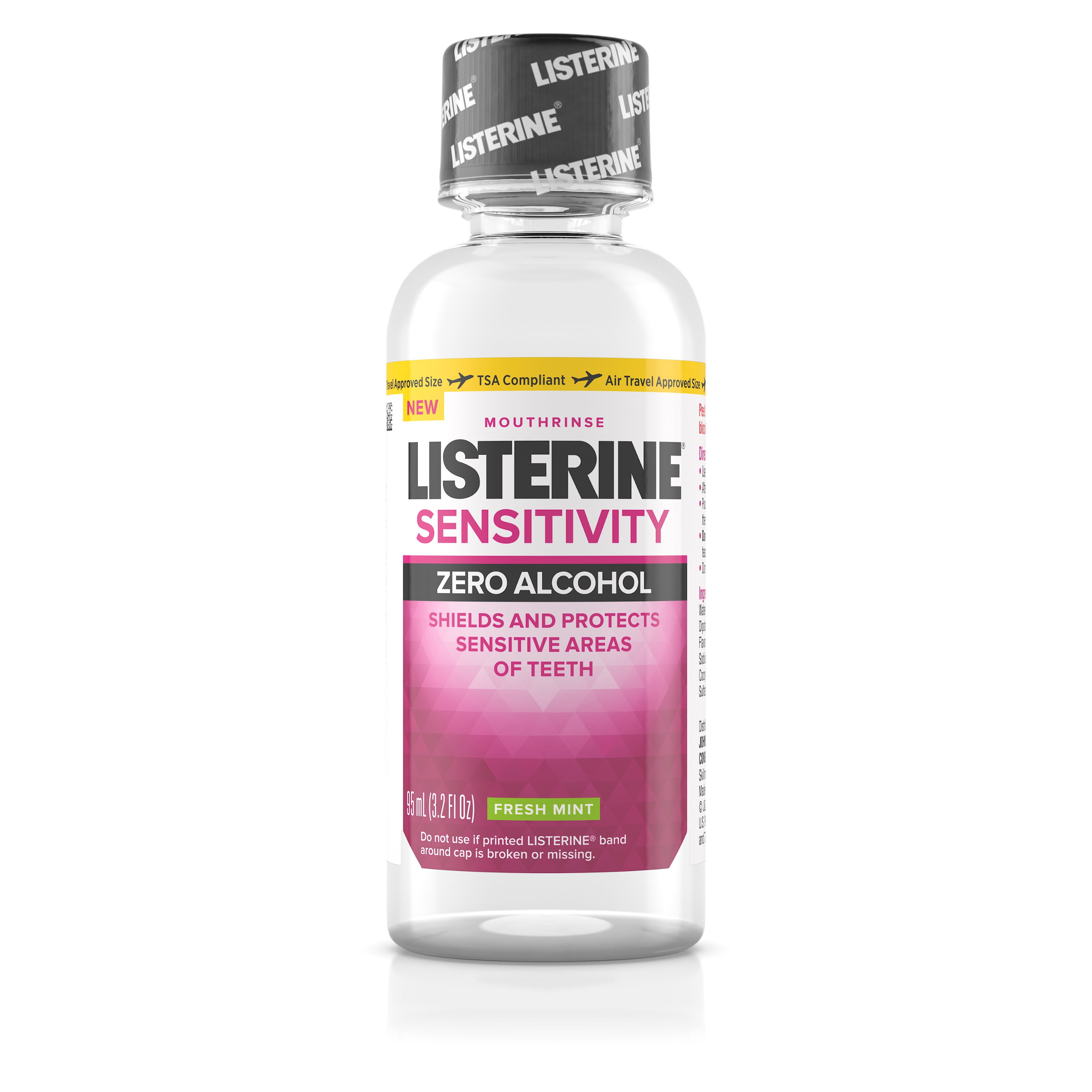 Listerine Sensitivity AlcoholFree Mouthwash in Fresh Mint, 3.2 fl. oz