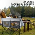 thumbnail image 3 of BOSSIN Double Oversized Camping Chairs for Adults,Folding Loveseat Camping Couch Support 440lbs with Back Pocket, 3 of 8