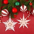 thumbnail image 5 of LYCAQL 2PCS Acrylic Snowflake Christmas Ornament 4.92" Winter Star Hanging Acrylic Ice Elf Pendant for Winter Party Holiday Home Decor Annual Snowflake Gift for Family Friends Couple, 5 of 8