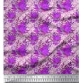 thumbnail image 1 of Soimoi Rayon Fabric Curve Diamond & Autumn Leaves Fabric Prints By Yard 56 Inch Wide, 1 of 3