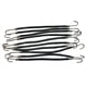 thumbnail image 2 of Pack of 10 Elastic Hairstyle Hooks Hair Ties Ponytail Holders Colorful Hair Scrunchies Comfortable Hair Accessories, 2 of 5