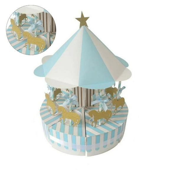 Zeiwohndc Carousels Candy Box Wedding Favor Gift Box Party Baby Shower Souvenirs Candy
