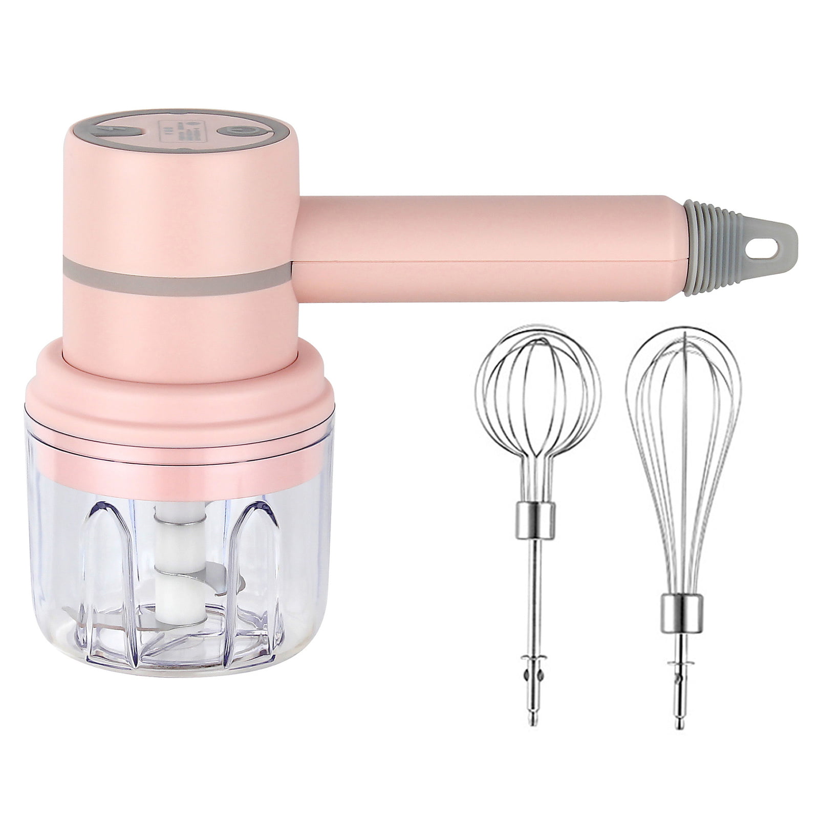 Fully Automatic Kitchen Electric Hand Mixer 3 , Handheld Mixer and  Stainless Egg Beater, Lightweight Hand Mixer Pink
