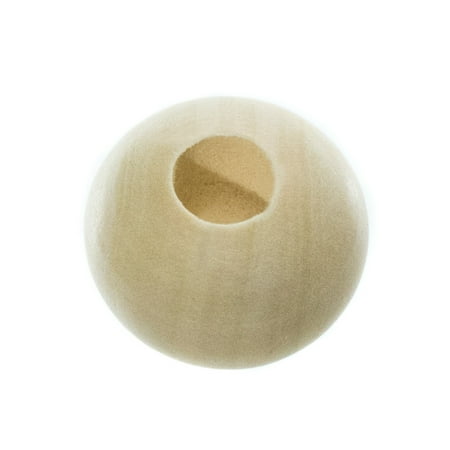 Unfinished Natural Wood Spacer Beads - Available in Muktiple Sizes and Packs of 6, 12, 20, 25, 30, and 50 - Ideal for DIY Crafting Bracelets, Necklaces, Home Decoration