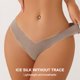 thumbnail image 5 of Conjunto de 3 piezas de bragas de mujer, bragas de seda de hielo sin rastro de algodón para mujer, borde de cintura en forma de V para mujer, 5 of 5