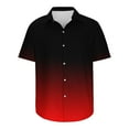 thumbnail image 4 of CHGBMOK Dress Shirts for Men Casual Buttons Print Turndown Short Sleeve Shirt Blouse M-3XL, 4 of 5