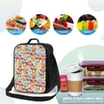 thumbnail image 4 of Xecao Cartoon Owls 1 Print Lunch Bag - Durable, Double-Insulated Lunch Bag, Holds Lunch Box, Water Bottle, & Snacks,Leakproof Cooler Tote Bag, 4 of 7