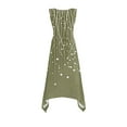 thumbnail image 6 of ZQUUVOU Women's Dress Sleeveless Boho Round Neck Tank Dress Olive Green,2XL, 6 of 7