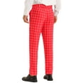 thumbnail image 3 of INSPIRE CHIC Plaid Pants for Men's Slim Fit Business Checked Printed Dress Chino Trousers, 3 of 4