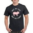 thumbnail image 6 of Not My Pig Not My Farm - Funny T Shirt - X-Large - Black, 6 of 6