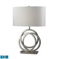 thumbnail image 1 of ElkGroup International D2058-LED Trinity LED Table Lamp In Polished Nickel With Pure White Shade, 1 of 1
