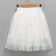 thumbnail image 5 of Odeerbi Teen Girls Layered Tutu Skirt Tulle Dance Skirts Summer Half Body Skirt Gauze Skirt Princess Skirt Versatile 2025 Fashion Embroider Short Skirt White 12-13 Years, 5 of 5