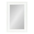 thumbnail image 3 of Kate and Laurel Strahm Traditional Wood Framed Mirror, 24 x 36, White, Decorative Geometric Rectangular Wall Mirror With Detailed Frame for Classic Home Decor, 3 of 8