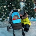 thumbnail image 5 of Casewin Universal Baby Stroller Footmuff Waterproof & Windproof Pram Footmuff Sleeping Bag Buggy Footmuff Warm Crystal Velvet Lined Footmuff for Most Pushchairs Strollers (Blue), 5 of 6