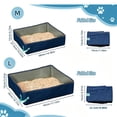 thumbnail image 2 of Portable Foldable Cat Litter Box, Lightweight Travel Outdoor Toilet, Car Camping Sand Pan for Kittens, Black, S, 2 of 5