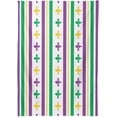 thumbnail image 2 of Mardi Gras Stripes Tablecloth Rectangle Colorful Table Cloth Large Square Table Cover for Dining Kitchen Party 60"x90" Decor Gift, 2 of 7
