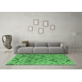 thumbnail image 3 of Ahgly Company Indoor Round Abstract Emerald Green Modern Area Rugs, 5' Round, 3 of 4