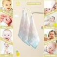 thumbnail image 3 of Dreamtimes Light Colorful Snowflakes Baby Muslin Washcloths Face Towel, 3 PCS Merry Christmas Burp Cloths Cotton Wipes Infant Wash Cloth for Newborn Boys Girls 12x12 inches, 3 of 7