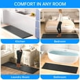 thumbnail image 2 of GPED Kitchen Mat,17.3"×47"Cushioned Anti-Fatigue Kitchen Rug, Waterproof Non-Slip Kitchen Floor Mat, Ergonomic Comfort Rug Standing Mat for Kitchen, Home Floor, Office, Sink, Laundry, 2 of 7