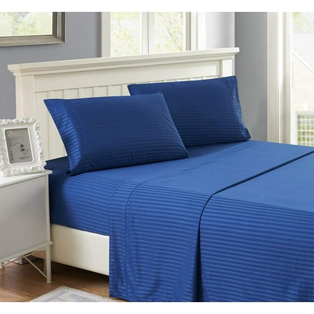4 Piece Hotel Luxury Bed Sheets Set Lux Decor Sheet Flat 4 Piece Hotel Luxury Bed Sheets Set Lux Decor Sheet Flat Ed 2 Pillow Cases Brushed Microfiber 1800 Bedding Wrinkle Fade