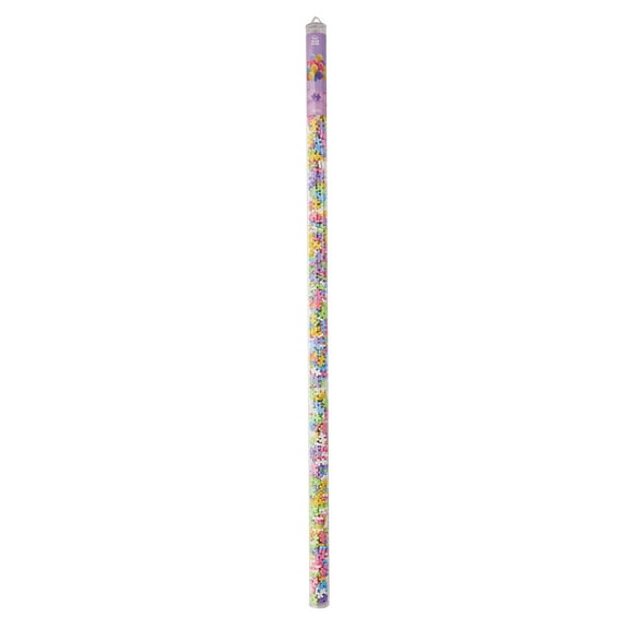 Plus-Plus: Super Tube - Pastel Color Mix - 500 Pieces – Construction Building STEM Toy, Interlocking Mini Puzzle Blocks, Open Play Set, Kids Ages 5 