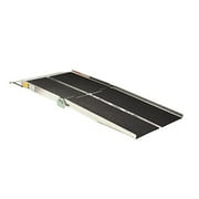 8-ft x 30-in Portable Multifold Reach Wheelchair Ramp 800 lb. Weight Capacity, Maximum 16-in Rise