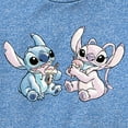 thumbnail image 2 of Boy's Lilo & Stitch Ice Cream Couple Performance Graphic Tee Royal Blue Heather Medium, 2 of 4