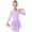 a-Purple298132, variant on VNKIDY Girls Dress Kids Dance Long Sleeve Leotard Dresses Solid Color Stretchy Fabric Sheer Skirt For Dance Practices Festive Occasions Stylish Dress