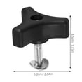 thumbnail image 6 of SHISUYAN 4 Set Lawn Mower Handrail Handle Screws Plastic Triangle Handle Knob Nut Screws for Mower Accessories Part Accessories, 6 of 6