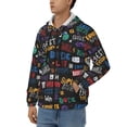 thumbnail image 3 of Kdxio Basketball Print Men Hoodies Casual Hoodies for Men with Zip Pockets Full Zip Long Sleeve Sweatshirt Sports Hooded Jacket-Medium, 3 of 5